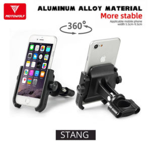 Motowolf Holder Handphone Holder Stang Motor Almunium Alloy Premium