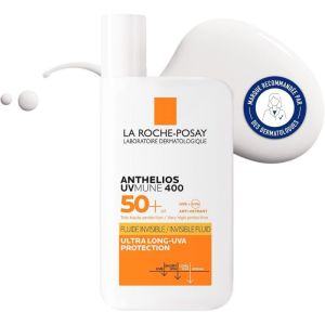 La Roche-Posay Anthelios UVMUNE 400 Invisible Fluid SPF50+ - Sunscreen for Normal to Sensitive Skin (50ml)​