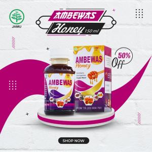 AMBEWAS HONEY Estrak Daun Unggu Membantu Mengobati Ambeien Keluar Benjolan Netto 150ml ORIGINAL