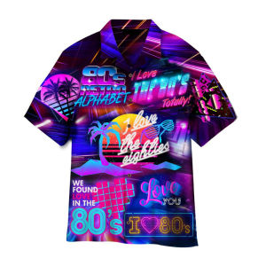 SHUNAICHI  3D Printed Colorful Music Hawaiian Shirts For Men Cool 80s Patterns Blouse Summer Vacation Short Sleeves Tops Loose Aloha Shirts