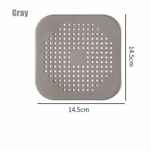 Anti blocking Filter Silicone Toilet/Kitchen/Bathroom Sewer Filter Screen Floor Drain Cover with Sucker Fixed Shower Hair Catcher