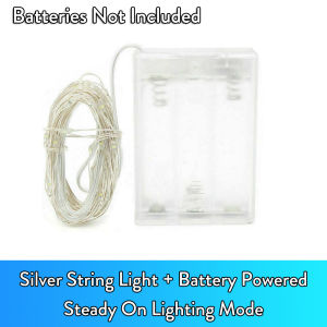 10M 100 LEDs Flexible Copper Wire Fairy Lights Waterproof String Garland USB Battery Operated With Remote Timer For Indoor Room Bedroom Outdoor Garden Party Decor