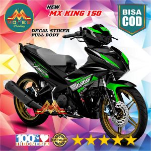 Terbaru⭐⭐⭐⭐⭐BISA COD / BAYAR DI TEMPAT. Decal stiker full body - Decal stiker motor new mx king 150 racing kreen stiker new mx king 150