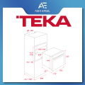 TEKA HLC 847 SC 44L BUILT-IN COMBI STEAM OVEN WITH TOUCH CONTROL. 