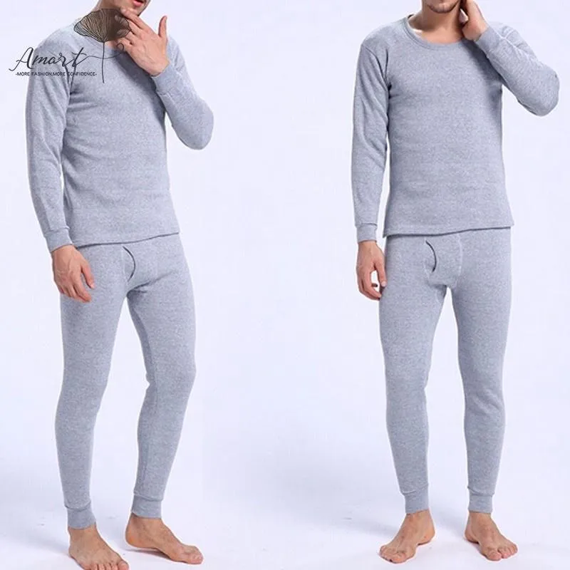 Amart Fashion Hot Sale Mens Pajamas Winter Warm Thermal Underwear Long Johns  Thermal Underwear Sets