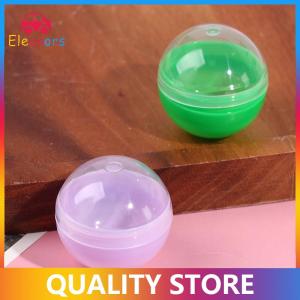 [Eleanor] 100pcs nhựa rỗng Đồ chơi bán hàng tự động viên nang nửa rõ ràng nửa màu bóng tròn