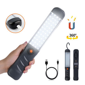 Portable LED Work Light Powerful Camping Lantern 3 Modes Floodlight USB Rechargeable Work Lamp with Magnet Hook Waterproof Repair Lights