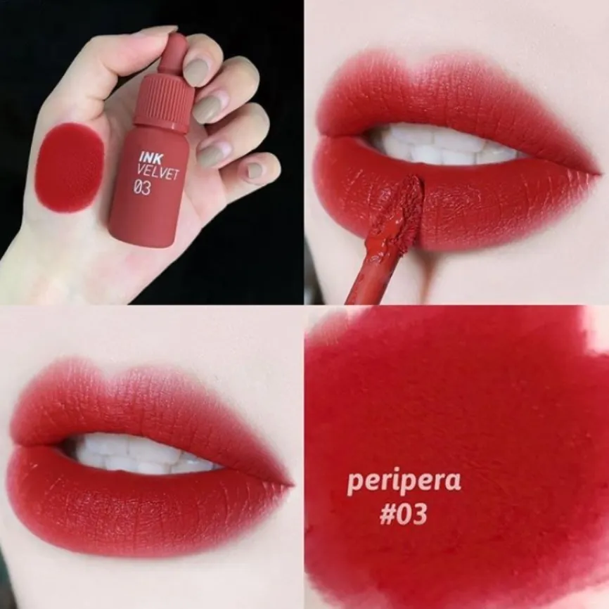 Son Kem Lỳ Peripera Ink Velvet Tint 03 Red Only - Đỏ Lạnh | Lazada.vn