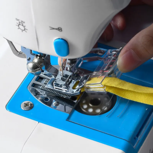 1 Pack Transparent Household Sewing Machine Accessories Adjustable Wide and Narrow Presser Foot Sewing Hemming Presser Foot