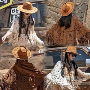 Marian Beauty Fashion Sweet Western Cowboy Hat Cowboy Hat for Gentleman Cowgirl Jazz Cap Outdoor