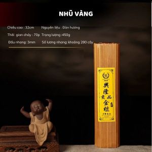 Nhang cây Không tăm Đàn hương "XingLongLaoSon" thơm nhẹ nhàng [Bó từ 270- 650 cây]