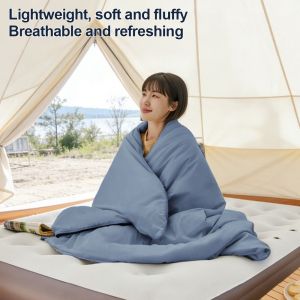 MAKERVY 680g Camping Sleeping Bag Mini Warm Sleeping Bag for Adults Compact Lightweight Camping Essentials for Outdoor Camping Hiking