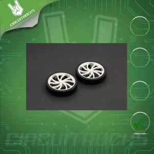 Circuitrocks Rubber Wheel N20 ABS 43x9mm Pair