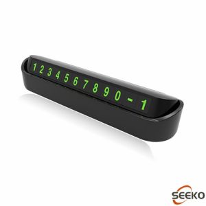 Seeko Car Temporary Parking Card Phone Number Card Plate Car Sticker Luminous Telephone Number