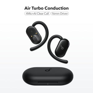 Anker soundcore V20i Open-Ear Headphones 4-Mic AI Clear Calls Bluetooth 5.4 Earbuds 16mm Driver Bass Up Bluetooth Earphones IP55 Waterproof Headsets for Android ios Smartphone OWS A3876