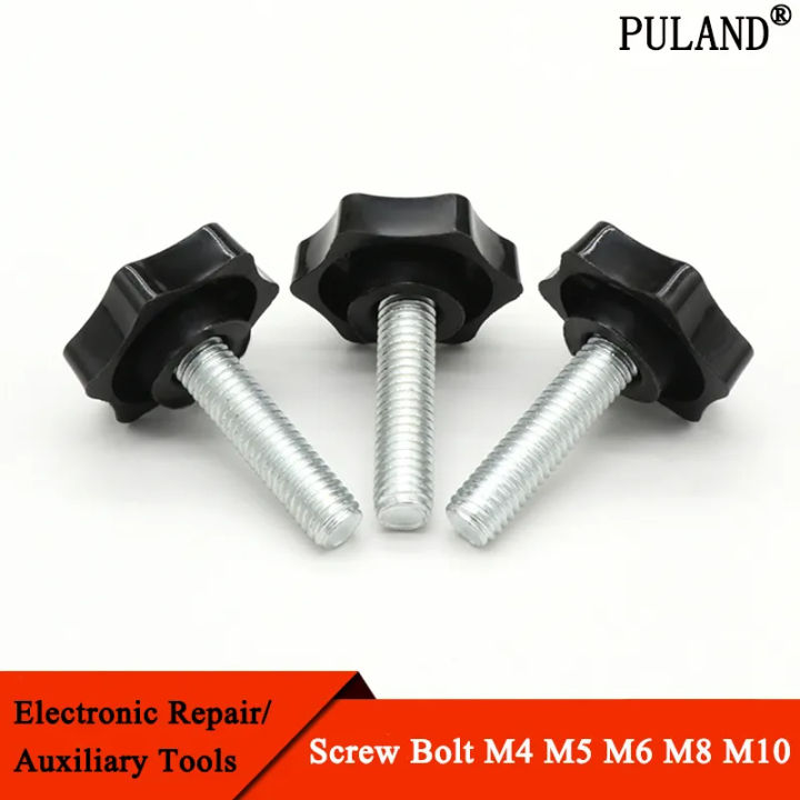 5PCS Star Shape Thread Clamping Handle Bolt Bakelite Hand Knob