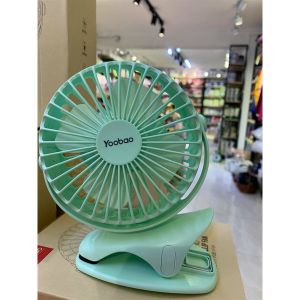 (Bảo hành 12 tháng) Quạt mini kẹp xe đẩy Yoobao tích điện 6400mAh cho bé dùng cả ngày pin trâu 32 tiếng siêu tiết kiệm