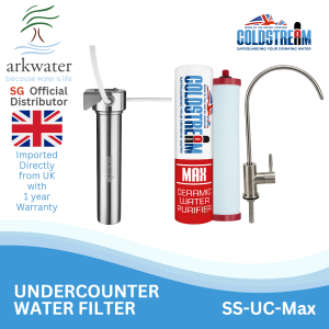 Coldstream® Undercounter Single Stainless Steel Water Filter Package. Model: SS-UC-Max