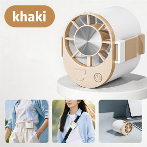 Waist-Mounted Fan Portable Mini Fan Small Handheld Fan 3 Wind Speeds Type-c Rechargeable Clip-on Fan