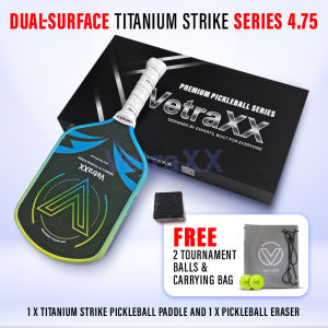 EARLY BIRD 50% OFF SellinCost VetraXX Pickleball Paddle Series 4.75 Titanium Strike 42cm x 19cm x 19mm Light Fast Swing Best Advanced Player Racket Paddles Grip Power Tennis Badminton Training Pickle Ball Pickerball