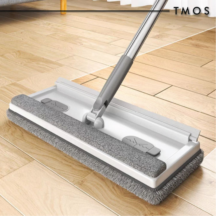 TMOS Flexible Magic Floor Flat Mop Pad Microfiber Glass Window Cleaner ...