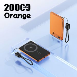 20000mAh Ultra-Thin Magnetic Wireless PD 20W Fast Charging Portable