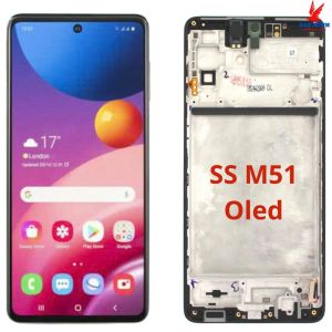 Màn hình Sam//Sung M51 LCD nguyên khung màu Chuẩn phôi to