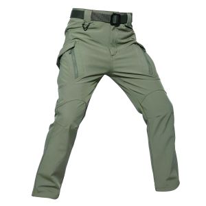 TECTOP Men Tactical Pants Multi Pockets Thin Outdoor Camping Trekking Hiking Military Waterproof Trousers Cargo Pants