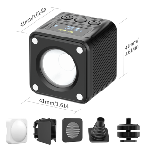 Ulanzi L2 RGB Mini COB Video Light 360° Full Color Magnetic Light with Diffuser for DSLR Camera Lightning Photography Vlog Live