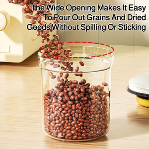 Crisper Box Safe and Hygienic Food Container Transparent Plastic Anti-cracking Antimicrobial