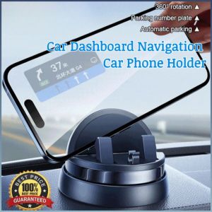 Cell Phone Holder 360° Rotation Car Navigation Stand Reusable Ergonomics Sun Exposure Suitable for All Models