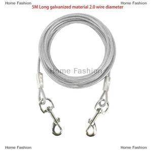 [COD] Home Fashion 3-10M Double-Headed Dog Tie Out Cable Leash Raction Rope Metal Buckle Steel Wire Anti-Rust Training Collar Outdoor Dogs Strap