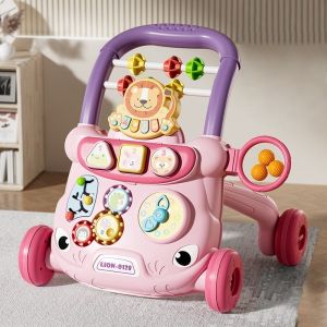 SOFTHOME Multi-Functional Push Toddler Trolley Baby Walker Early Learning Kids Toy Pattern Recognition