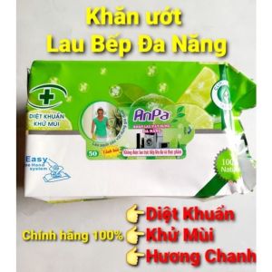 [HCM] Gói Khăn ướt lau bếp đa năng 50 tờ/khăn ướt đa năng Anpa