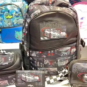 Smiggle Black Sports Car Clic Attach Backpack for primary childrens