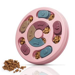 【SG Local】Pet Interactive Dog Cat Food Puzzle Toy Slow Feeder Dog Bowl Slow Feeder Cat Bowl Anti-Choke Pet Bowl