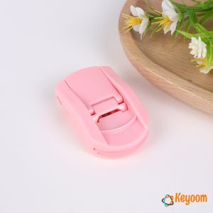 Keyoom ที่ด้ดขนตามินิ สีสันสดใส ดัดและแต่งทรงนาน ที่ดัดขนตาแบบพกพา น่ารัก สไตล์ญี่ปุ่น 1 ชิ้น eyelash curler