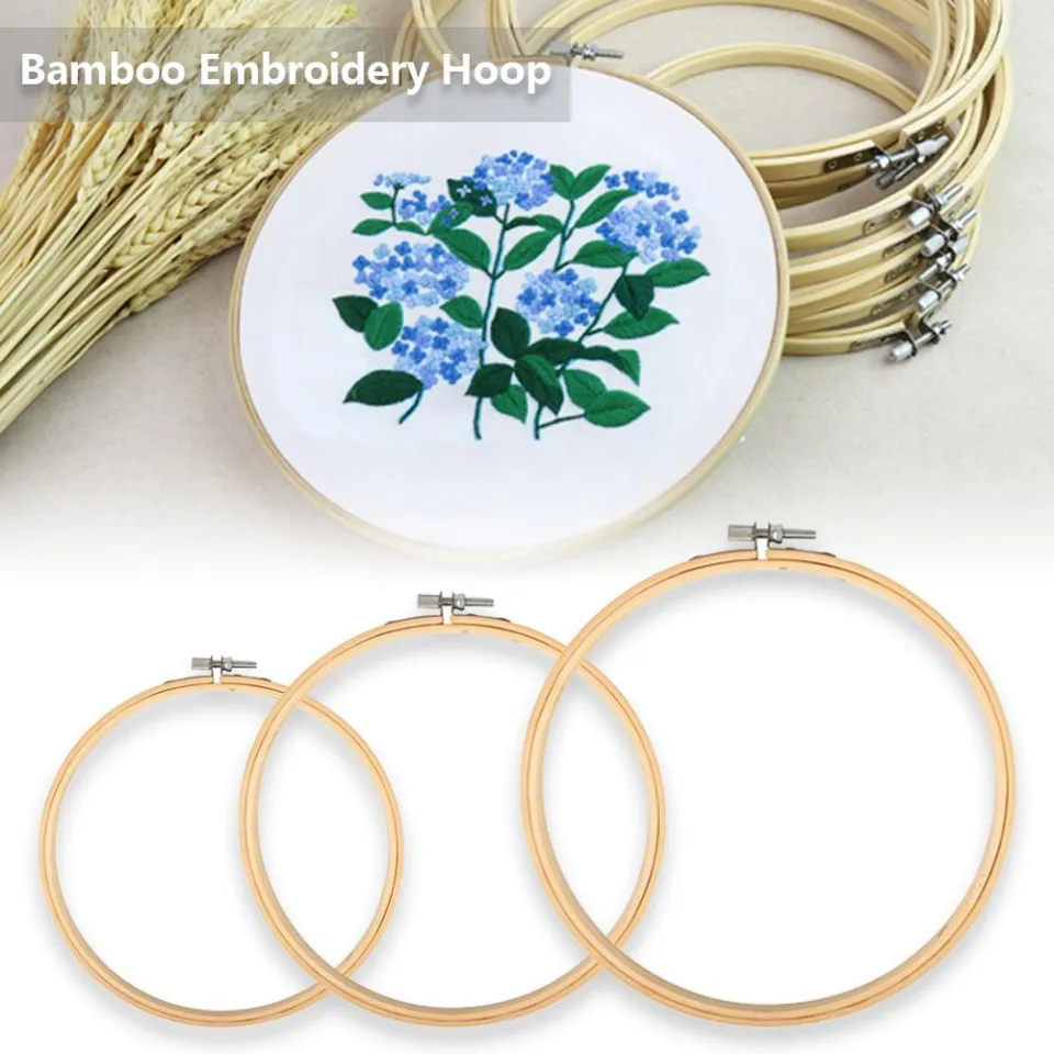 Embroiday Rings Bamboo Embroidery Hoops SENJEOK 20-Pack 6 Inch - Adjustable Cross ...