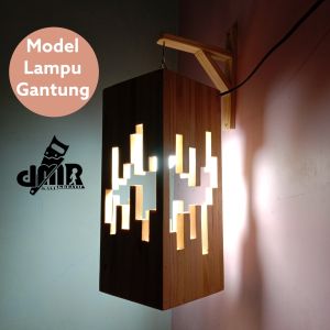 Lampu Tidur Meja Nakas Hias Gantung Dinding Teras Cafe Kayu Rustic Jepang Antik Wooden Table Desk Lamp Japan Style Restoran Belajar Baca Vintage Minimalis Aesthetic Jati Belanda LKG Dmr Kreatif