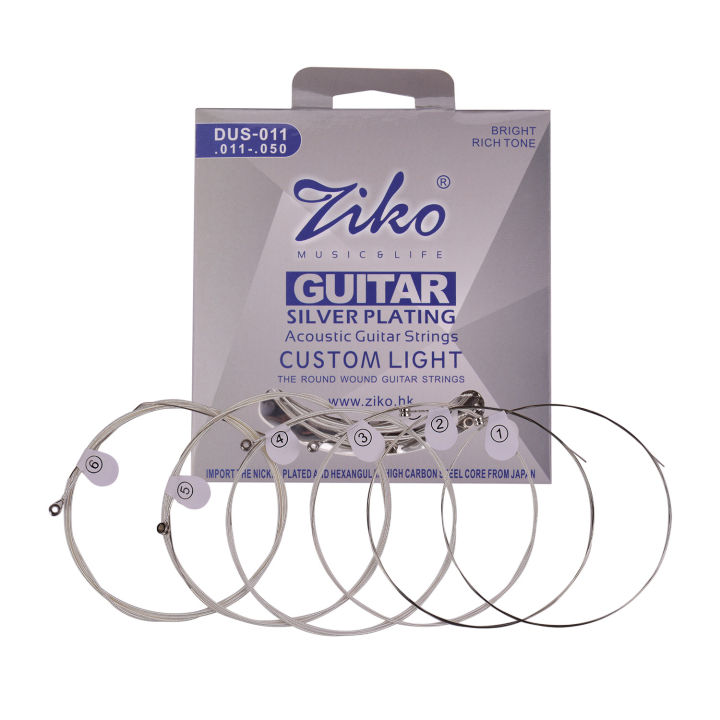 ZIKO DUS 011 Custom Light Acoustic Folk Guitar Strings Hexagon