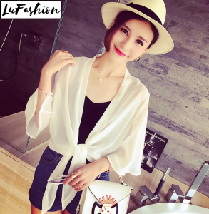 Fashion Womens Chiffon UV Protection Jacket Beach Sun Protection Clothing