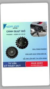 Cánh Quạt Gió Động Cơ Piaggio Vespa 2V 3V 3VIget – Chính hãng bền nhẹ làm mát tối ưu tản nhiệt động cơ hiệu quả