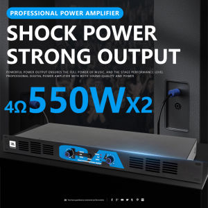 Power Amplifier JBL CA 550 watts x2 amplifier original professional high stability Preheat soft protection Temperature-controlled cooling cooling fan Volume knob + LED indicator