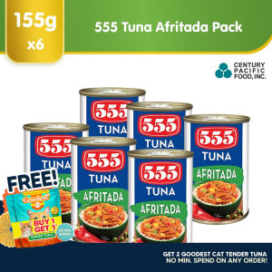 555 Tuna Afritada 155g (Pack of 6pcs) - Healthy High Protein Vit A No Preservatives