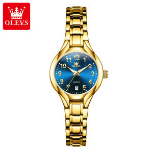 OLEVS watch for women waterproof fashion small dial luminous calendar relo for women gold watch ladies watch