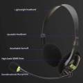 USB Headset Lightweight Comfortable Headphone with Flexible Noise-canceling Microphone Universal for Computers Laptops PCs. 