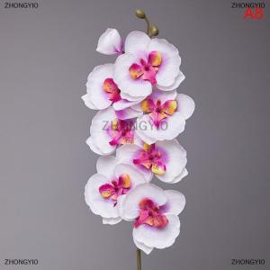 [COD] ZHONGYI0 8-Đầu Nhân Tạo Bướm Phong Lan Giả 3D Phalaenopsis Mô Phỏng Hoa Bất Cảm Ứng Thực Cây Cưới Nhà Giáng Sinh Trang Trí
