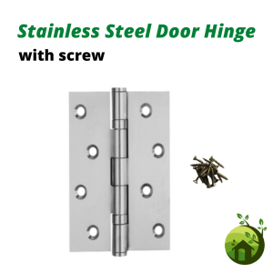 4 Door Hinge SUS 304 Stainless Steel Door Hinges Engsel Besi Ensel Pintu Plywood/Nyatoh Door