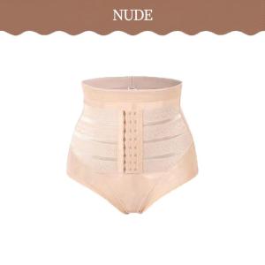 GUKOO High Waist Double Compression Shaper Panty Girdle Sheath Gaine Flat Tummy Waist Cincher Firm Control Adjustable Shapewear