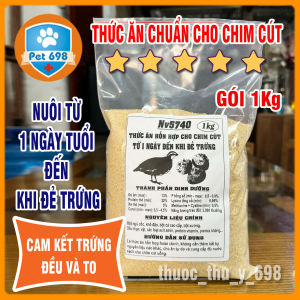 1KG Thức ăn cho chim cút chuẩn nuôi lấy TRỨNG hàng chuẩn Công Ty TRỨNG TO đều - PET698